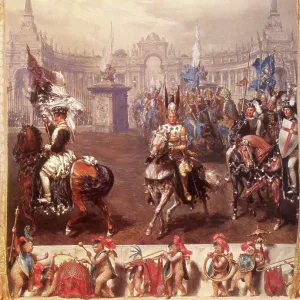 Knights in Tournament, by Menzel Knights in Tournament, by Menzel