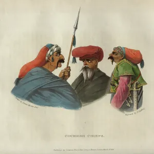 Three Kurdish chiefs talking Three Kurdish chiefs talking
