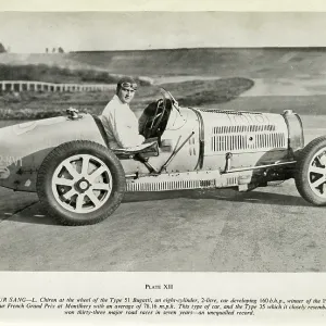 L Chiron at the wheel of the Type 51 Bugatti L Chiron at the wheel of the Type 51 Bugatti