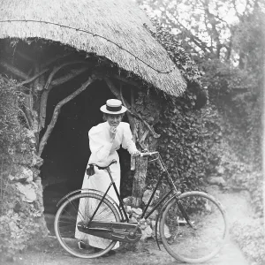 LADY AND BICYCLE LADY AND BICYCLE