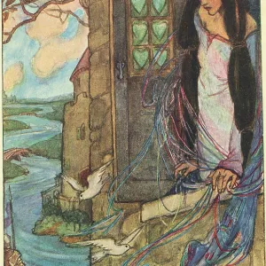 The Lady of Shallott by Tennyson, illus by Florence Harrison The Lady of Shallott by Tennyson, illus by Florence Harrison