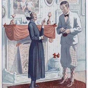 A Landlady with her a prospective lodger A Landlady with her a prospective lodger
