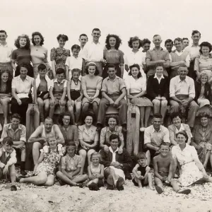 Large Group on the Beach Large Group on the Beach