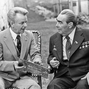Leonid Brezhnev and Richard Byrd, 1979 Leonid Brezhnev and Richard Byrd, 1979