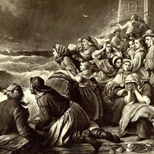 The Lifeboat Going to the Rescue, by Thomas Brooks