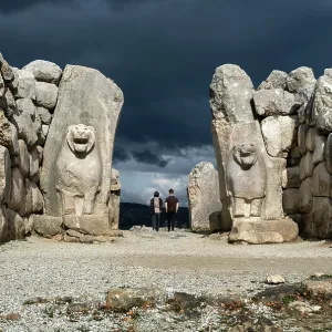 Lion Gate, Hattusa, Anatolia, Turkey Lion Gate, Hattusa, Anatolia, Turkey