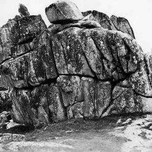Logan Rock of Treen in Cornwall Logan Rock of Treen in Cornwall