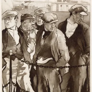 London Docks by Edmund Blampied London Docks by Edmund Blampied