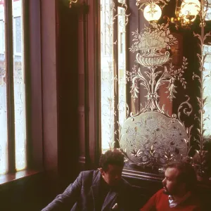 London Scene -- two men in a pub London Scene -- two men in a pub