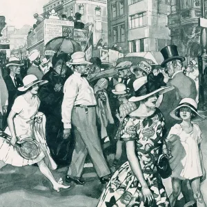 : Londoners in a heatwave, 1921
