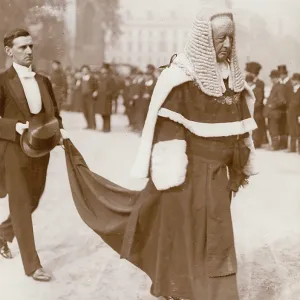 Lord Chief Justice approaching Westminster Abbey