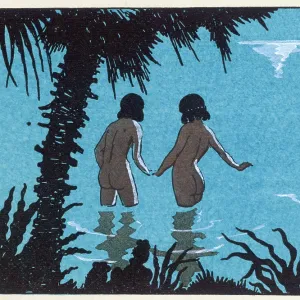 Lovers take a dip Lovers take a dip