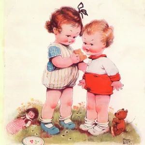 Mabel Lucie Attwell - Just One Bite - Hovis Bread