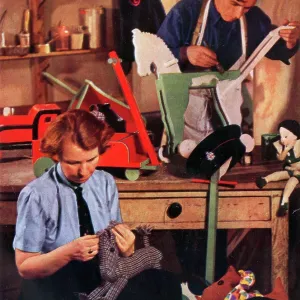Making Toys at a Fire Station Making Toys at a Fire Station