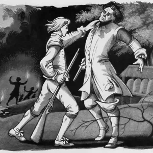Man Attacking Another Man Man Attacking Another Man