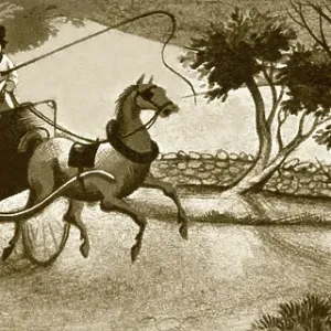 Man in a Horse-Drawn Cart Man in a Horse-Drawn Cart