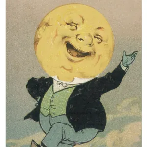 MAN IN THE MOON POSTCARD MAN IN THE MOON POSTCARD