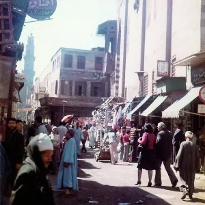 Man nearest the camera in long black traditional Egyptian dr Man nearest the camera in long black traditional Egyptian dr