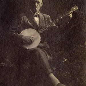 Man playing the banjo Man playing the banjo
