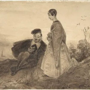 Man and Woman in a Landscape, possibly Faust and Man and Woman in a Landscape, possibly Faust and