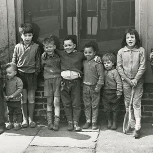 Manchester - Group of Children playing in the street Manchester - Group of Children playing in the street