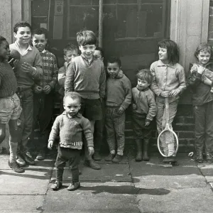 Manchester - Group of Children playing in the street Manchester - Group of Children playing in the street