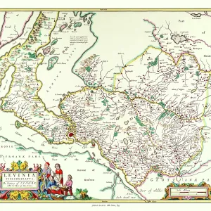 Map of Dunbartonshire, Scotland by Johan Blaeu Map of Dunbartonshire, Scotland by Johan Blaeu