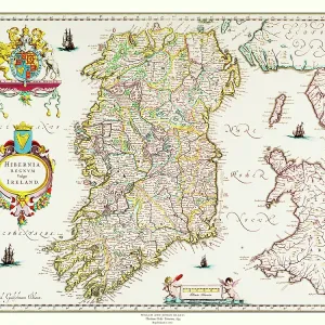 Map of Ireland by Willem and Johan Blaeu Map of Ireland by Willem and Johan Blaeu