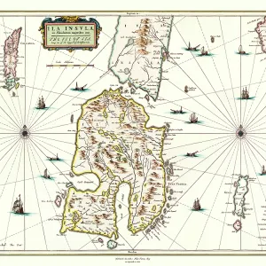 Map of the Isle of Islay, Scotland by Johan Blaeu Map of the Isle of Islay, Scotland by Johan Blaeu