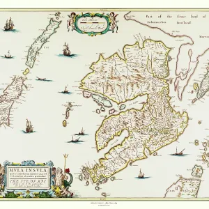 Map of the Isle of Mull, Scotland by Johan Blaeu Map of the Isle of Mull, Scotland by Johan Blaeu