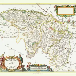 Map of Renfrewshire, Scotland by Johan Blaeu Map of Renfrewshire, Scotland by Johan Blaeu