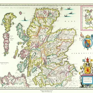 Map of Scotland by Willem and Johan Blaeu Map of Scotland by Willem and Johan Blaeu