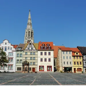 Market and Church St. Maximi, Merseburg, Germany Market and Church St. Maximi, Merseburg, Germany