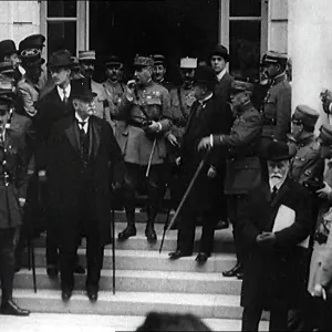 Marshal Of France General Ferdinand Foch Leaving