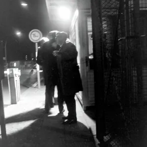 Men at a checkpoint, Berlin, Germany Men at a checkpoint, Berlin, Germany