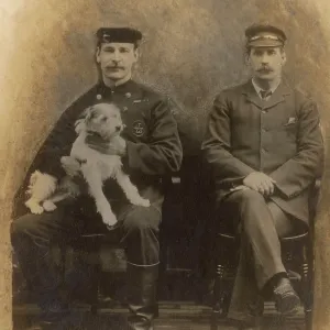 Two men and a dog Two men and a dog