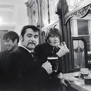 Men drinking pints, Birch Villa pub, Rusholme Men drinking pints, Birch Villa pub, Rusholme