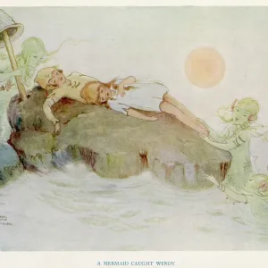 A mermaid caught Wendy