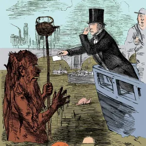 Michael Faraday and Father Thames, 1855 Michael Faraday and Father Thames, 1855