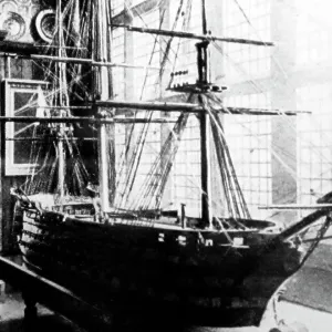 Model ship made for HMS Pinafore, Gilbert and Sullivan