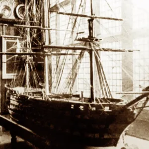 Model ship made for HMS Pinafore, Gilbert and Sullivan