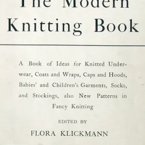 The Modern Knitting Book, WW1 The Modern Knitting Book, WW1