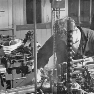The Monotype Caster Room at a Printing Works The Monotype Caster Room at a Printing Works