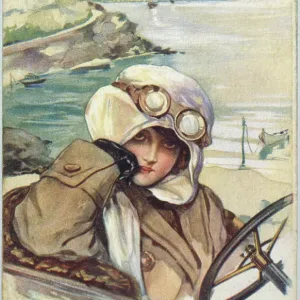 MOTORING WOMAN C1920 MOTORING WOMAN C1920