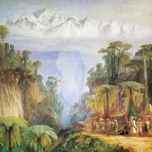 Mount Kanchenjunga from Darjeeling, by Edward Lear