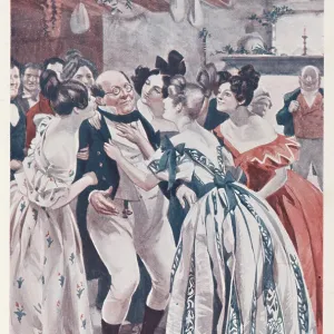 Mr Pickwick under the mistletoe