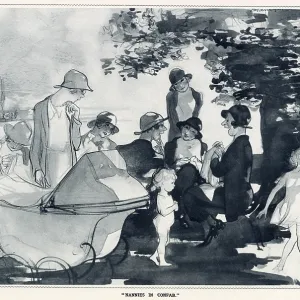 Nannies in Confab by Edmund Blampied Nannies in Confab by Edmund Blampied