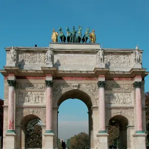 Neoclassical Art. Arch of Victory of The Carrousel (Arc the Neoclassical Art. Arch of Victory of The Carrousel (Arc the