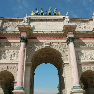 Neoclassical Art. Arch of Victory of The Carrousel (Arc the Neoclassical Art. Arch of Victory of The Carrousel (Arc the
