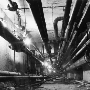 Network of industrial pipework Network of industrial pipework